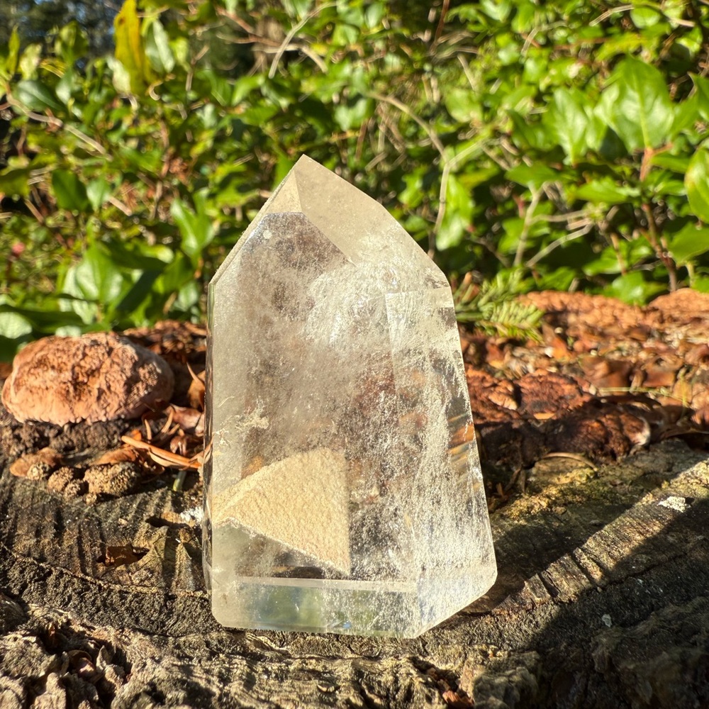Phantom Clear Quartz Crystal Point - SEE VIDEO!